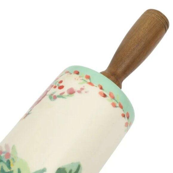 The Pioneer Woman Painted Meadows Ceramic Rolling Pin New - Picture 3 of 4